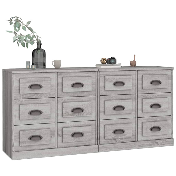 Graue Anrichte Axenea (2 Stück Sonoma Holz)