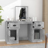Betongrauer Schminktisch Cernaianu 130x50x132,5cm