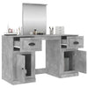 Betongrauer Schminktisch Cernaianu 130x50x132,5cm