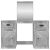 Betongrauer Schminktisch Cernaianu 130x50x132,5cm