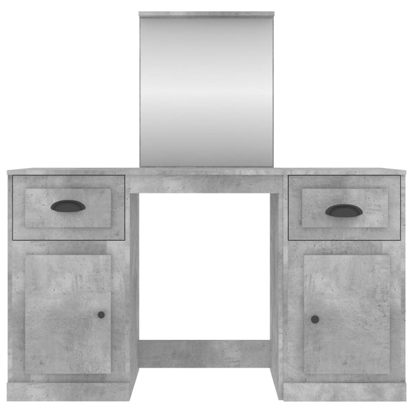 Betongrauer Schminktisch Cernaianu 130x50x132,5cm