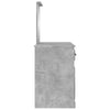 Betongrauer Schminktisch Cernaianu 130x50x132,5cm