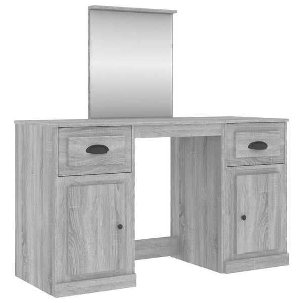 Grauer Schminktisch Cernaianu 130x50x132,5cm