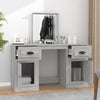 Grauer Schminktisch Cernaianu 130x50x132,5cm