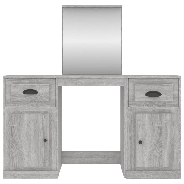 Grauer Schminktisch Cernaianu 130x50x132,5cm