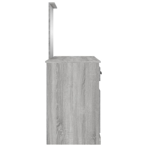 Grauer Schminktisch Cernaianu 130x50x132,5cm