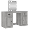 Schminktisch Grau mit LED-Beleuchtung Arius 130x50x132,5cm