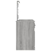 Schminktisch Grau mit LED-Beleuchtung Arius 130x50x132,5cm