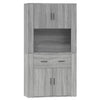 Grauer Schrank Louys (Sonoma-Holz)