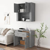 Grauer Schrank Louys (Sonoma-Holz)