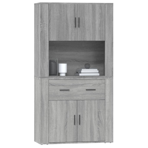 Grauer Schrank Louys (Sonoma-Holz)