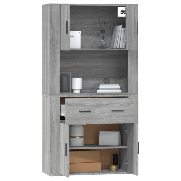 Grauer Schrank Louys (Sonoma-Holz)