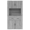 Grauer Schrank Louys (Sonoma-Holz)