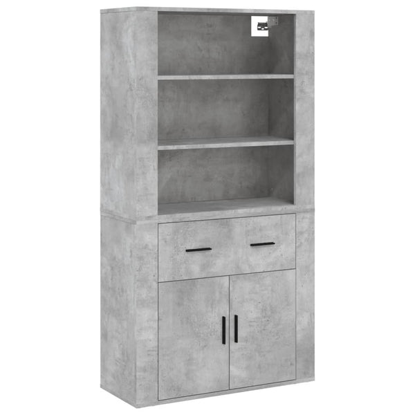 Betongrauer Schrank Rozalaia (Holz)