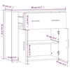 Betongrauer Schrank Rozalaia (Holz)