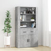Betongrauer Schrank Rozalaia (Holz)