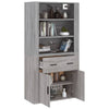 Grauer Schrank Rozalaia (Sonoma-Holz)