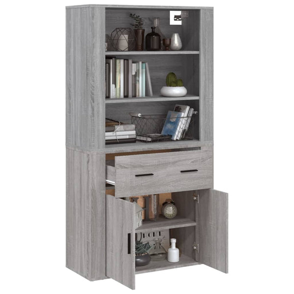 Grauer Schrank Rozalaia (Sonoma-Holz)