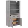 Grauer Schrank Rozalaia (Sonoma-Holz)
