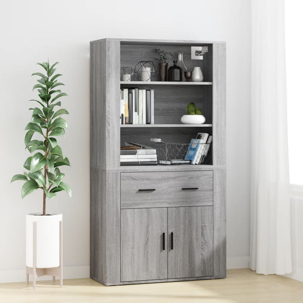 Grauer Schrank Rozalaia (Sonoma-Holz)