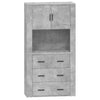 Technischer Holzschrank in Betongrau
