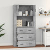 Technischer Holzschrank in Betongrau
