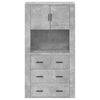 Technischer Holzschrank in Betongrau
