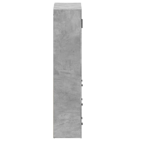 Technischer Holzschrank in Betongrau
