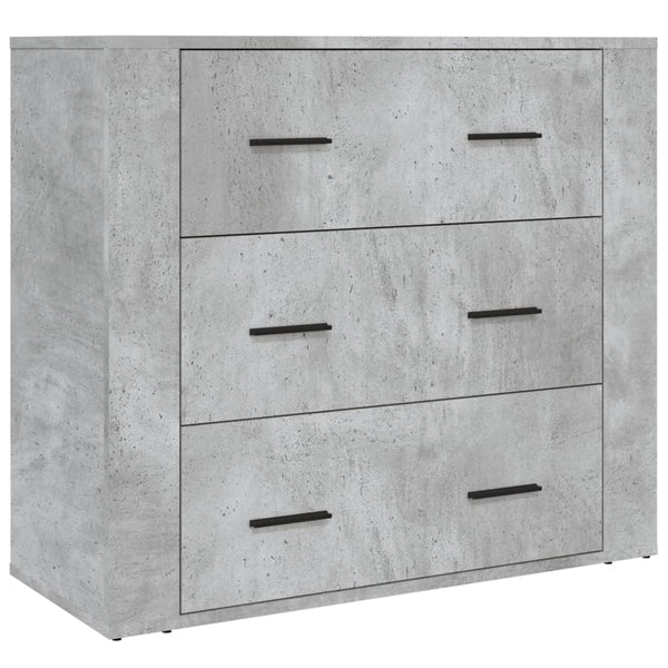 Betongrauer Schrank aus technischem Holz