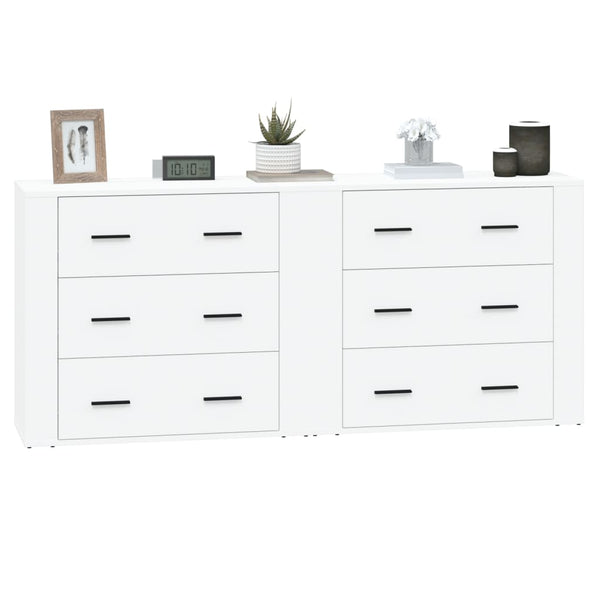 Weiße Sideboards Kougionas (2er-Set Holz)