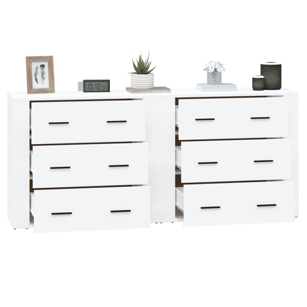 Weiße Sideboards Kougionas (2er-Set Holz)