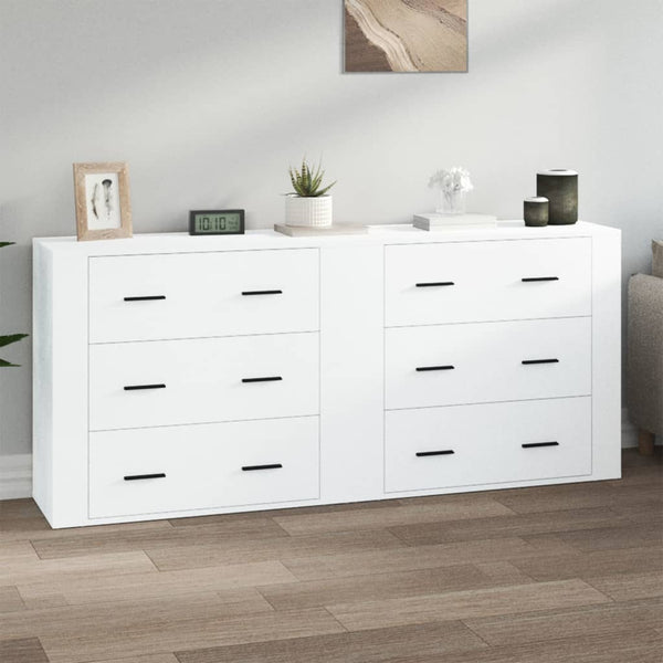 Weiße Sideboards Kougionas (2er-Set Holz)