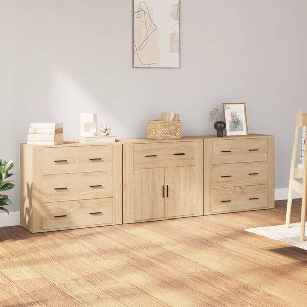 Senkit Marghitas (3-teilig, Eiche Sonoma-Holz)