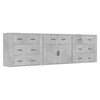 Betongraue Sideboards 3 St. aus Holzwerkstoff