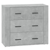 Betongraue Sideboards 3 St. aus Holzwerkstoff