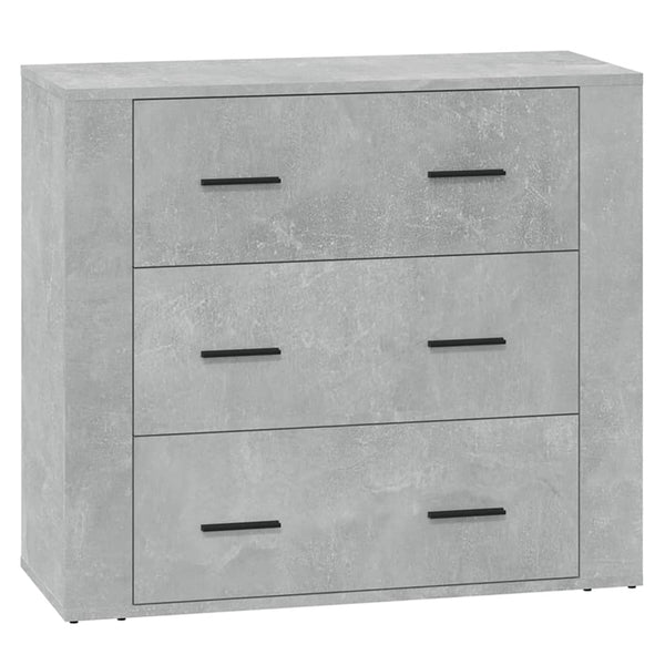 Betongraue Sideboards 3 St. aus Holzwerkstoff