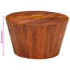 Couchtisch Lava Ø 52x30cm (raues Mangoholz)