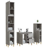 Grauer Badschrank-Set Beisim 3-teilig (Sonoma-Holz)