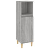 Grauer Badschrank-Set Beisim 3-teilig (Sonoma-Holz)