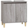 Graues Badmöbel-Set Andriyan (3-teilig, Sonoma Holz)