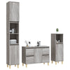 Graues Badezimmermöbel-Set Reinhilde (3-teilig, Sonoma Eiche)