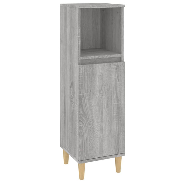 Graues Badezimmermöbel-Set Reinhilde (3-teilig, Sonoma Eiche)