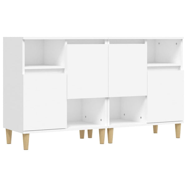 Weißes Sideboard Dolenga 60x35x70cm (2 Stück, Holz)