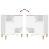 Weißes Sideboard Dolenga 60x35x70cm (2 Stück, Holz)