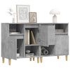 Betongraue Kommoden Dolenga 60x35x70cm (2 Stück Holz)