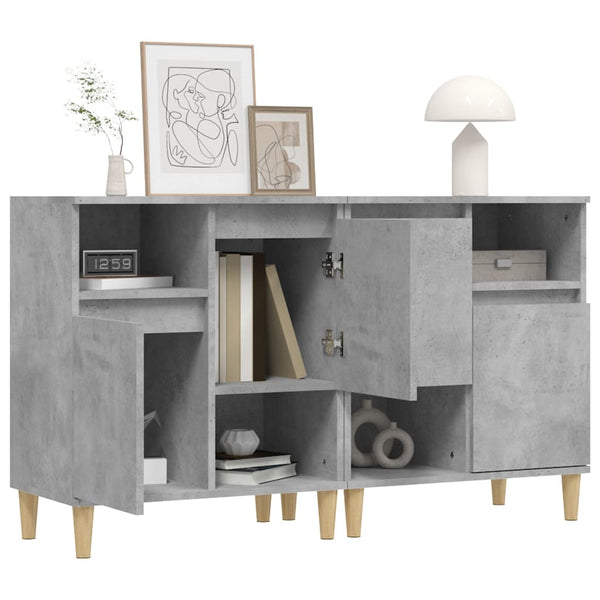 Betongraue Kommoden Dolenga 60x35x70cm (2 Stück Holz)