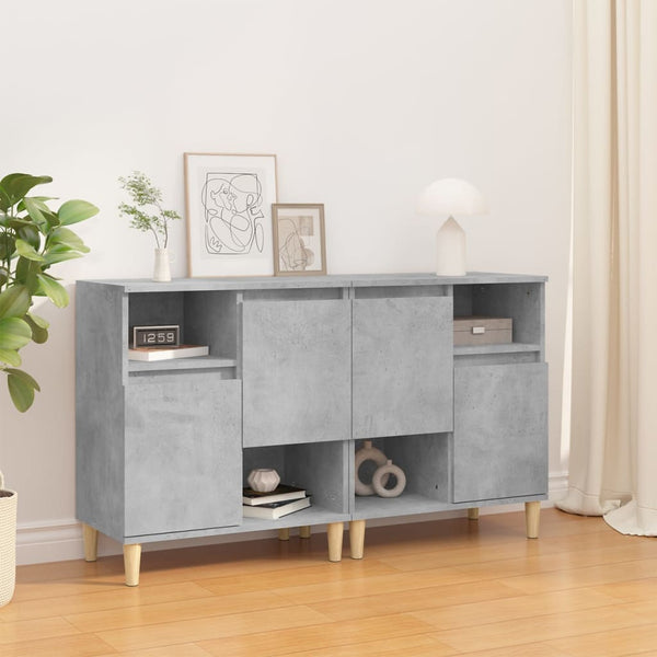 Betongraue Kommoden Dolenga 60x35x70cm (2 Stück Holz)