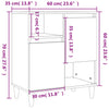 Räuchereiche Dolenga Sideboards 60x35x70cm (2 Stück, Holz)