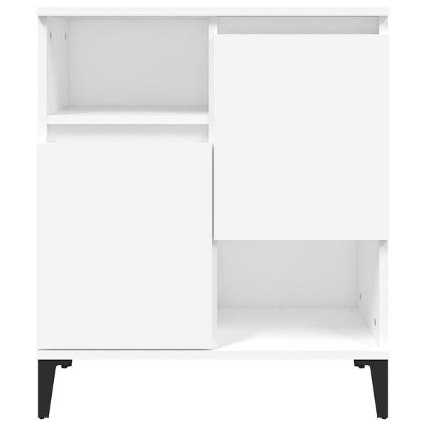Weiße Bogat Beistelltische 60x35x70cm (2 Stück Holz)