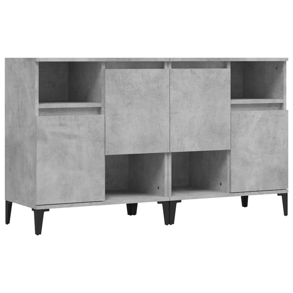Betongraue Kommoden Bogat 60x35x70cm (2 Stück aus Holz)